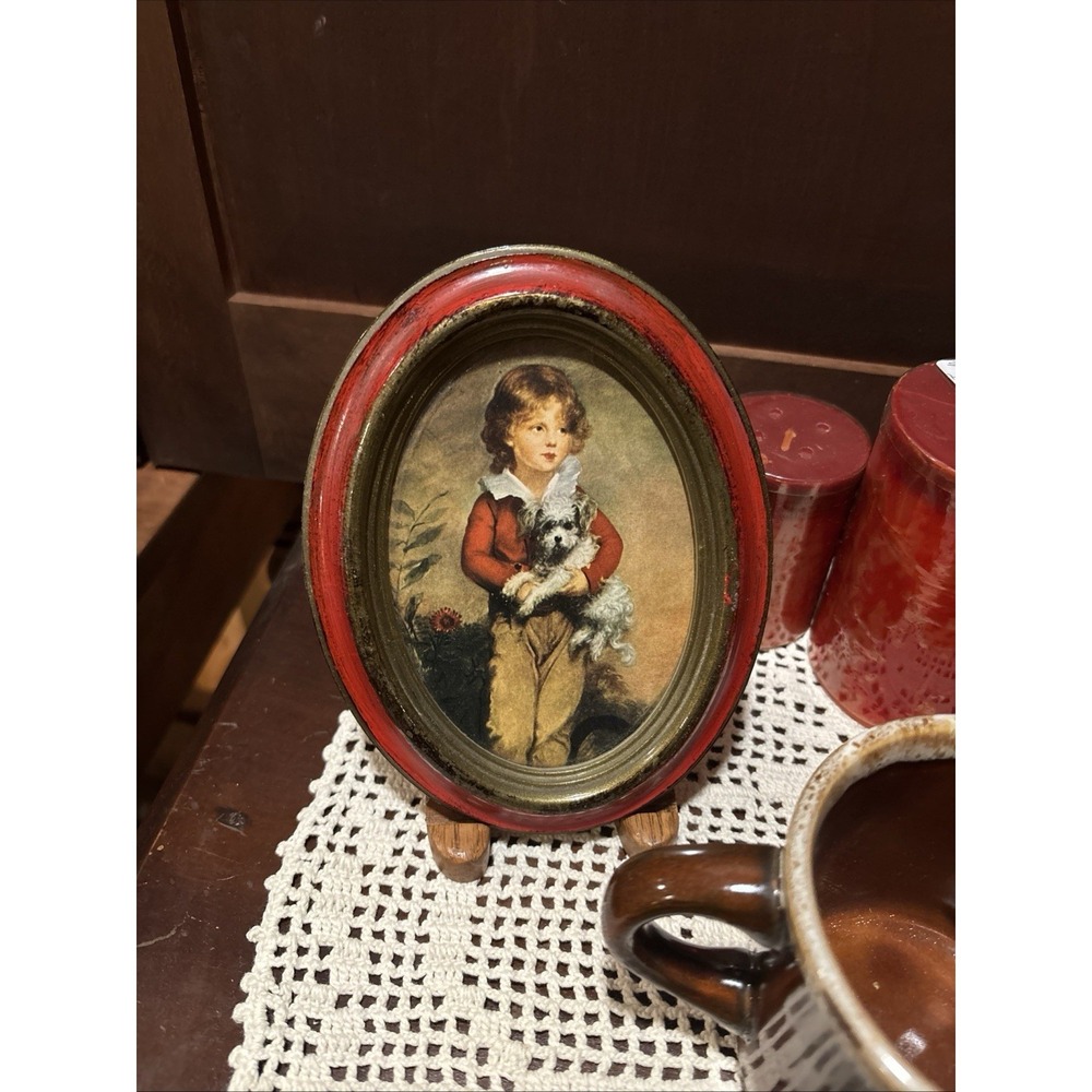 Framed‎ Art Photo Master Simpson Dog And Boy The Good Companion Print Italy